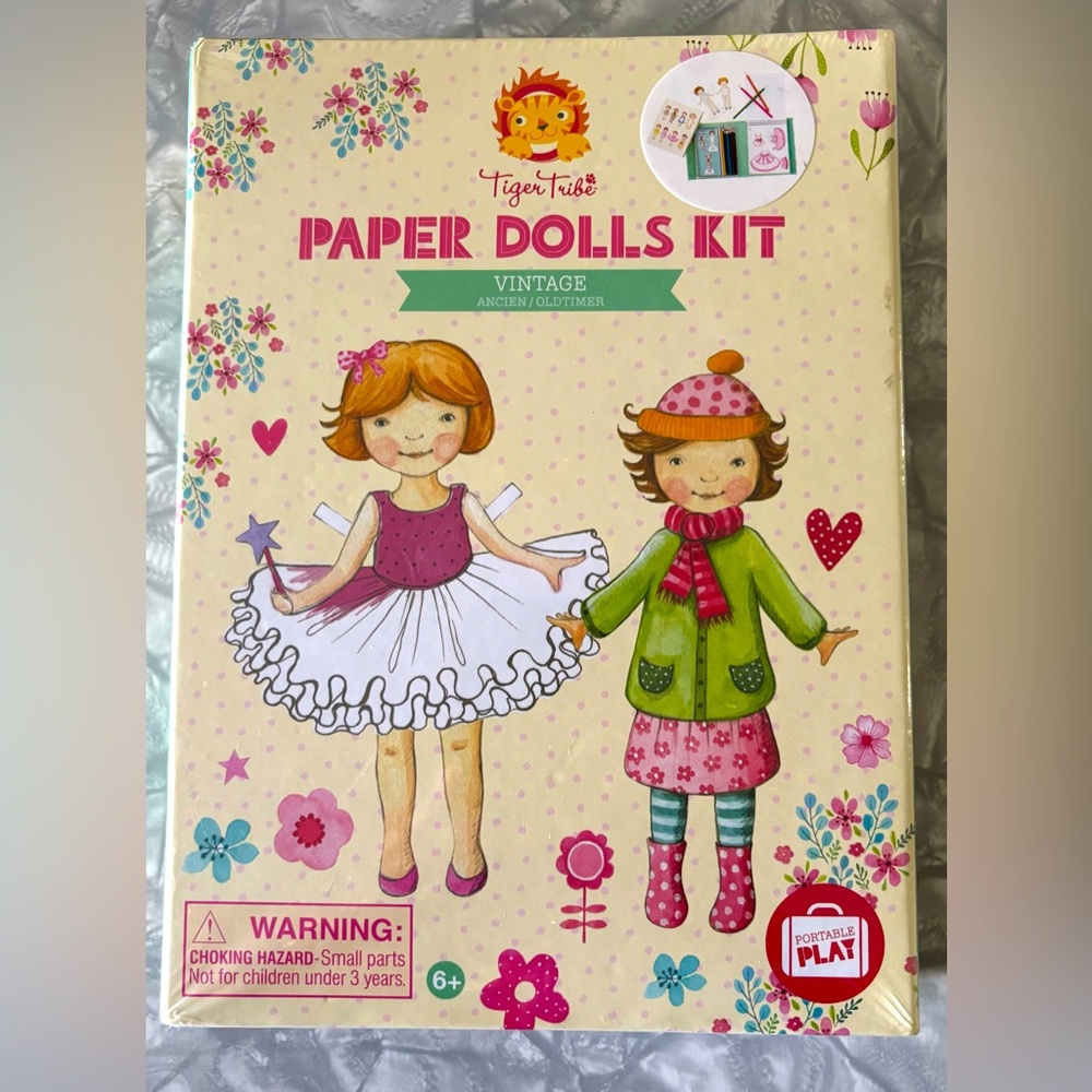 Paper Doll Kit by Tiger Tribe - Great Gift Idea - New in Plastic